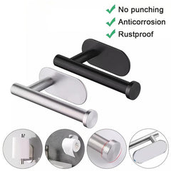 Stainless Steel Paper Towel Holder No Punch Toilet Paper Storage