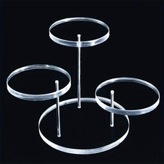Acrylic Jewelry Display Rack Rotating Ring Earring Stand