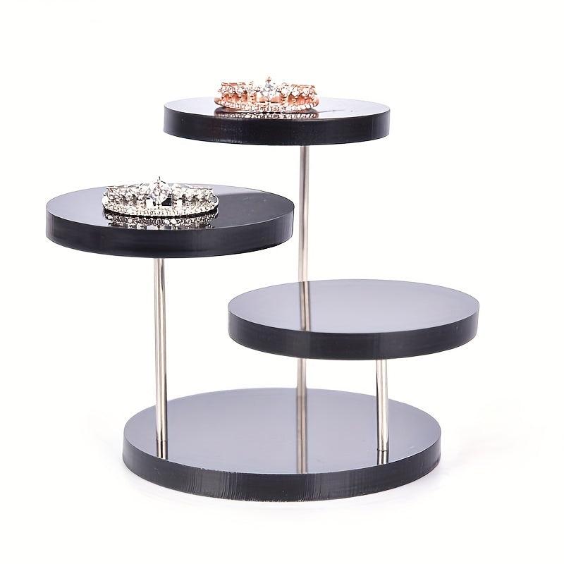 Acrylic Jewelry Display Rack Rotating Ring Earring Stand