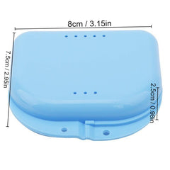Mini Portable Denture Box Denture Storage Case Dental Retainer Box