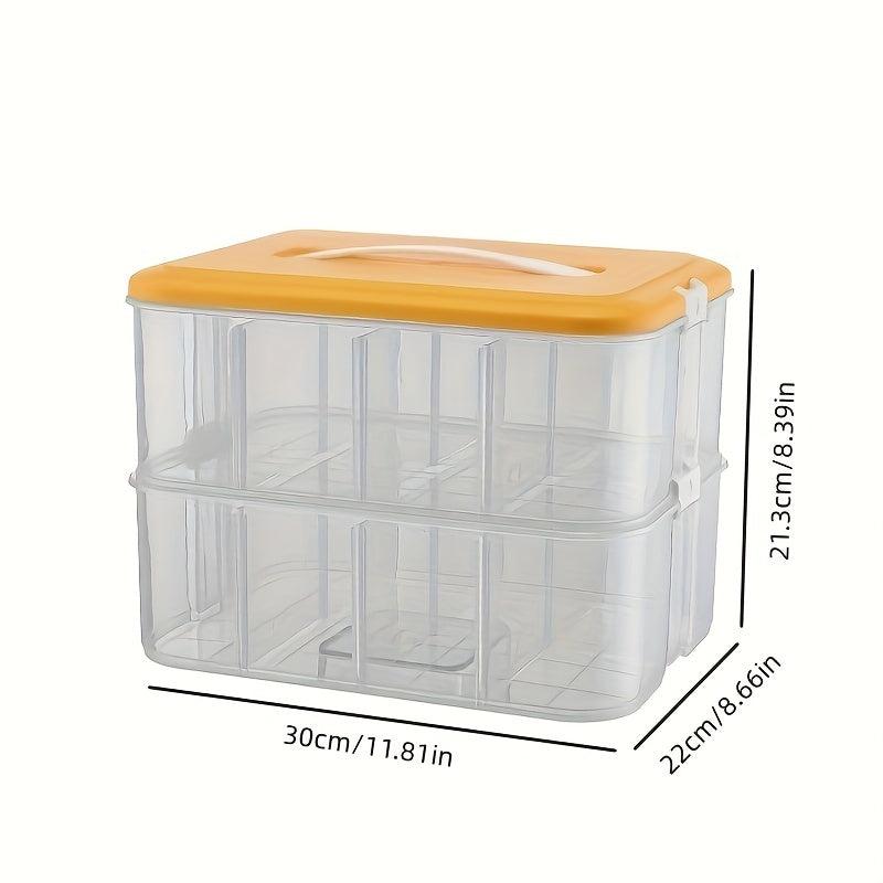 Transparent Building Block Storage Box for Toys