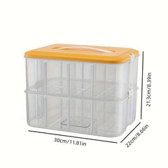 Transparent Building Block Storage Box for Toys