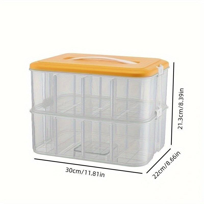 Transparent Building Block Storage Box for Toys