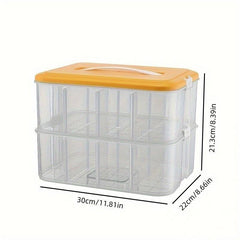 Transparent Building Block Storage Box for Toys