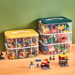 Transparent Building Block Storage Box for Toys