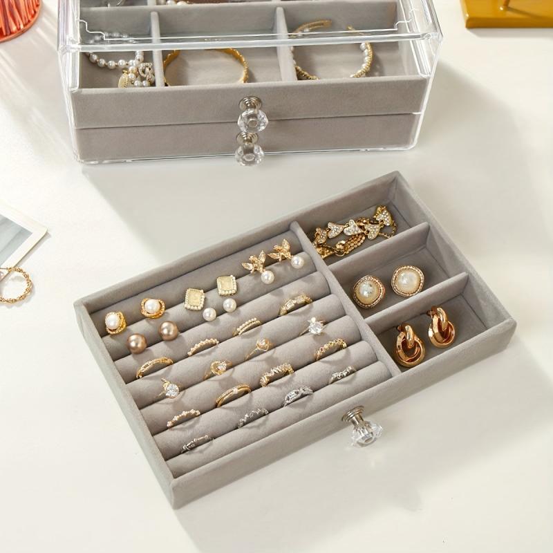 Large Capacity 3-Layer Jewelry Storage Box