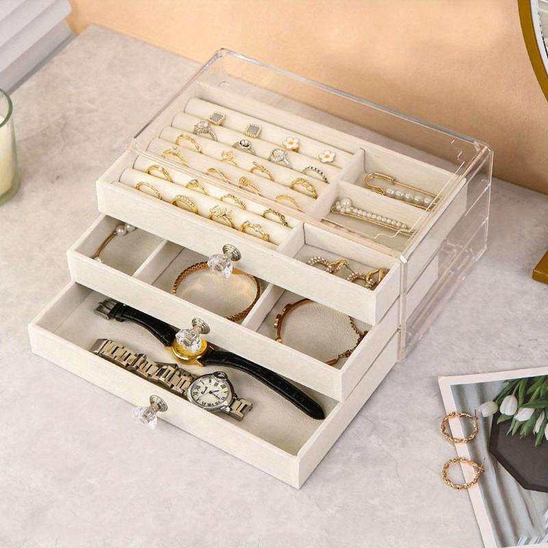 Large Capacity 3-Layer Jewelry Storage Box