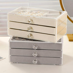 Large Capacity 3-Layer Jewelry Storage Box