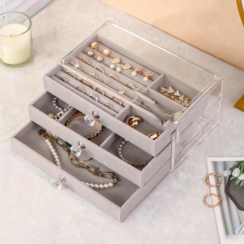 Large Capacity 3-Layer Jewelry Storage Box