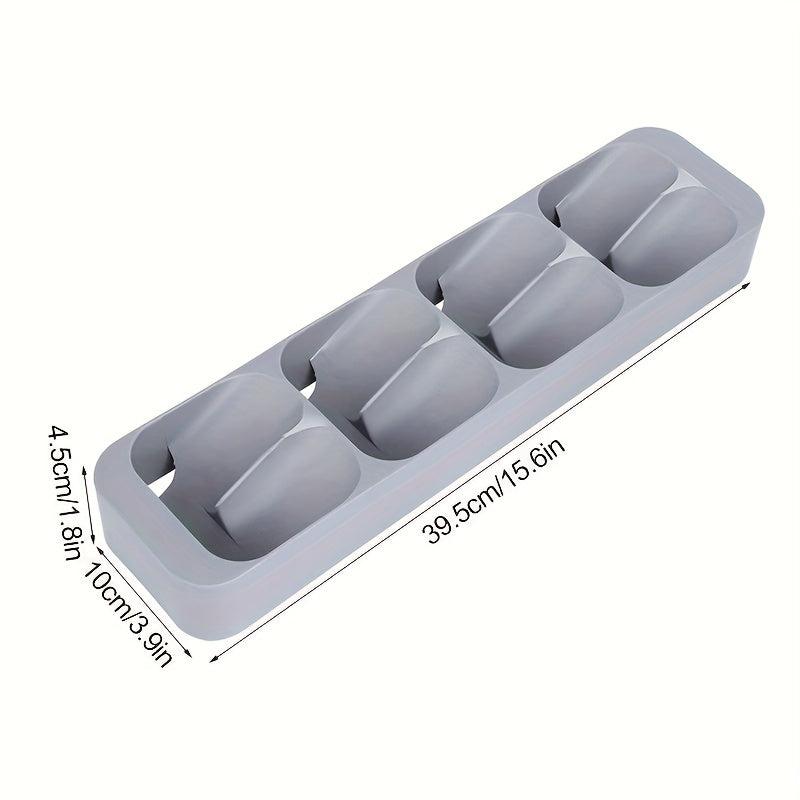 Spice Rack Organizer For Cabinet Drawer 8 Grids Spice Bottle Holder Tray