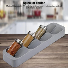 Spice Rack Organizer For Cabinet Drawer 8 Grids Spice Bottle Holder Tray