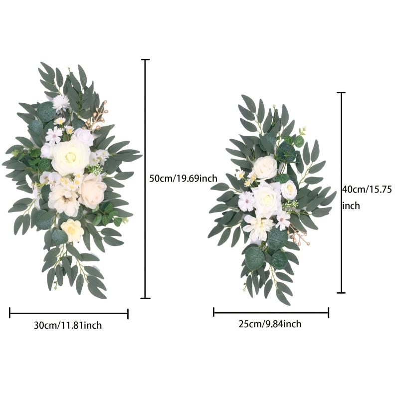 Artificial Flower Swag Set for Wedding Arch Ceremony Reception