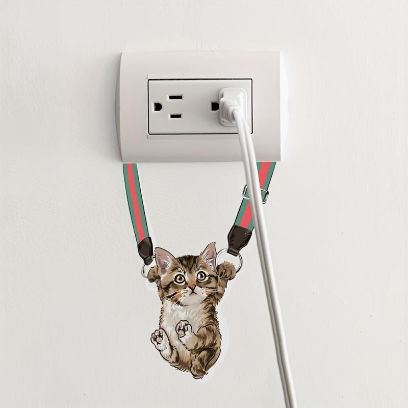 Cartoon Cat Wall Sticker - Removable Decal for Home Decor