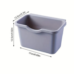 Wall Mounted Kitchen Trash Can Plastic Basket