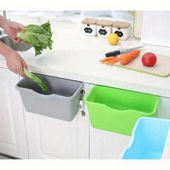 Wall Mounted Kitchen Trash Can Plastic Basket
