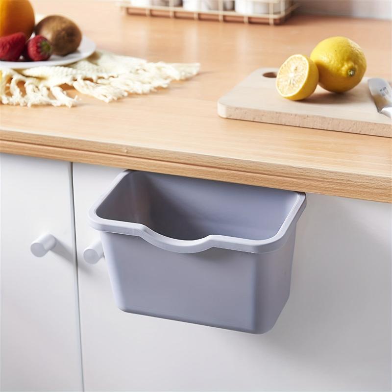 Wall Mounted Kitchen Trash Can Plastic Basket