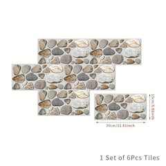 Peel and Stick Faux Stone Wall Tile - Self Adhesive 3D Stone Panels for Kitchen