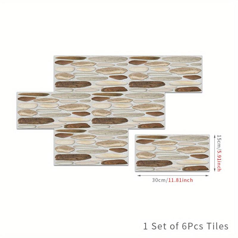 Peel and Stick Faux Stone Wall Tile - Self Adhesive 3D Stone Panels for Kitchen