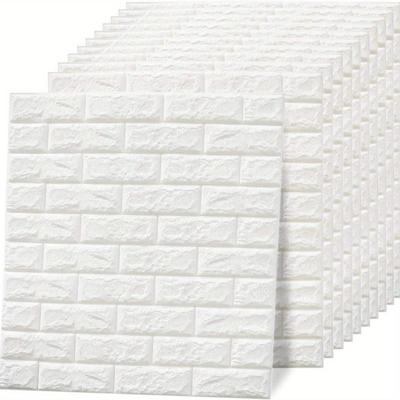 10pcs 3D Brick Wallpaper Peel And Stick Foam Wall Panels