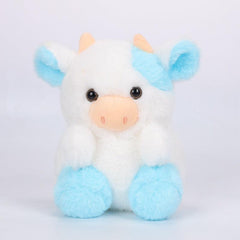 Pink Strawberry Cow Plush Toy Home Decoration Doll