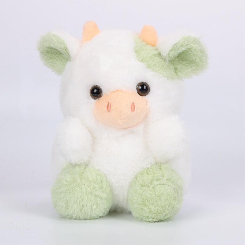 Pink Strawberry Cow Plush Toy Home Decoration Doll
