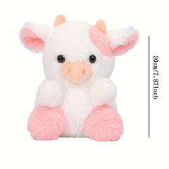 Pink Strawberry Cow Plush Toy Home Decoration Doll