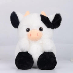 Pink Strawberry Cow Plush Toy Home Decoration Doll