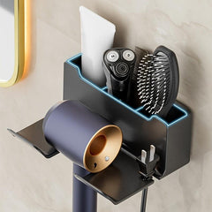 Wall Mounted Hair Dryer Rack for Bathroom and Home Decor