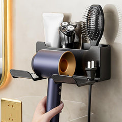 Wall Mounted Hair Dryer Rack for Bathroom and Home Decor