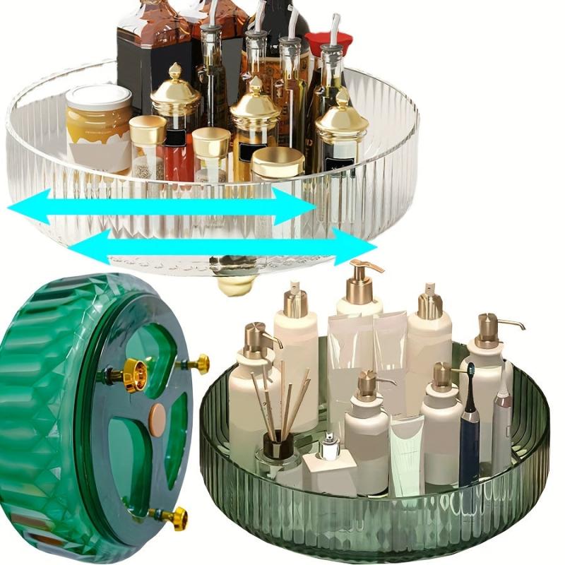 360 Degree Rotating Storage Rack For Bathroom Large Capacity