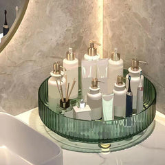360 Degree Rotating Storage Rack For Bathroom Large Capacity