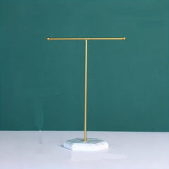 Metal T Bar Jewelry Display Stand Tabletop Organizer