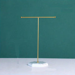 Metal T Bar Jewelry Display Stand Tabletop Organizer
