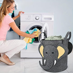 Foldable Toy Storage Basket With Play Mat Children Toy Organizer
