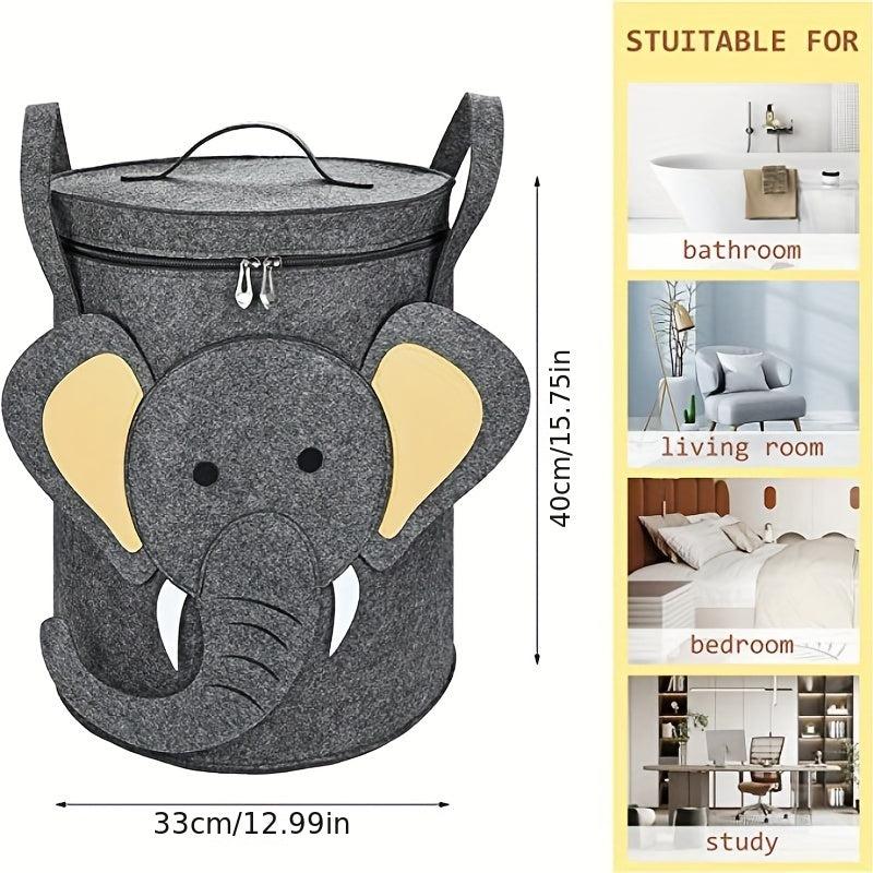 Foldable Toy Storage Basket With Play Mat Children Toy Organizer