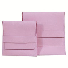 Velvet Flip Jewelry Bag Double sided Microfiber Ring Storage Bag
