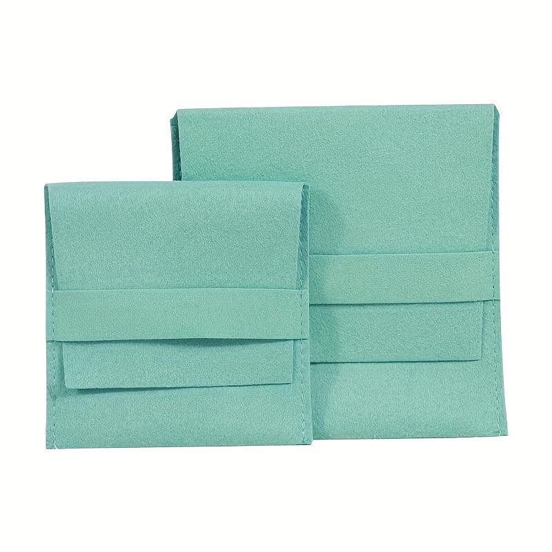 Velvet Flip Jewelry Bag Double sided Microfiber Ring Storage Bag