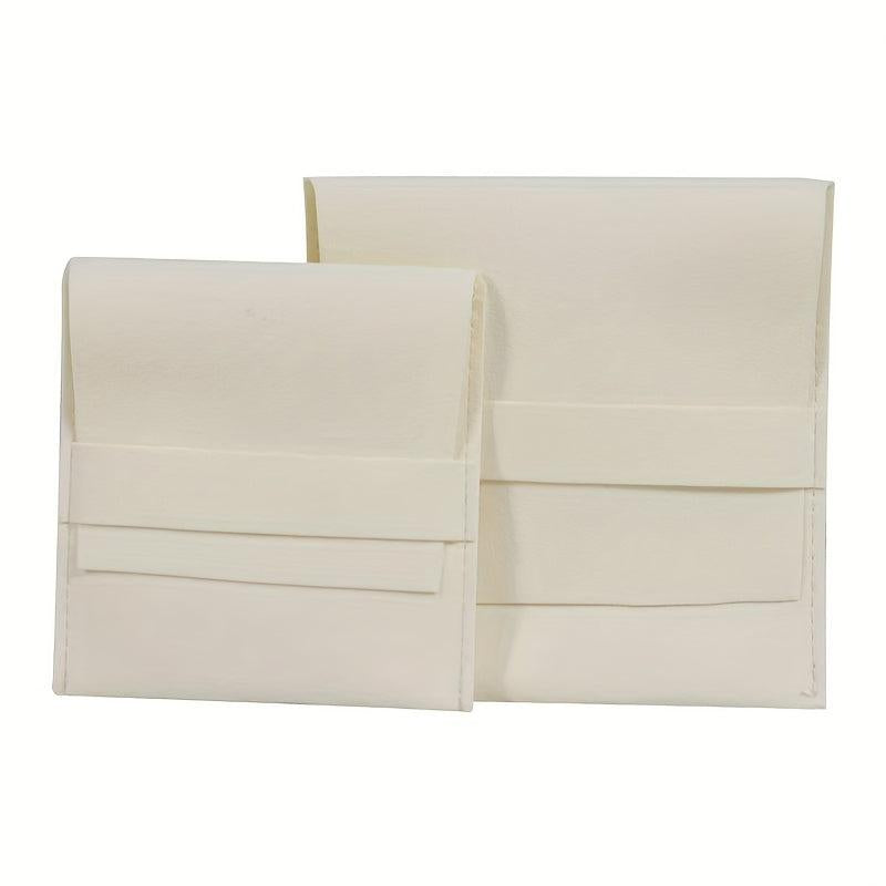 Velvet Flip Jewelry Bag Double sided Microfiber Ring Storage Bag