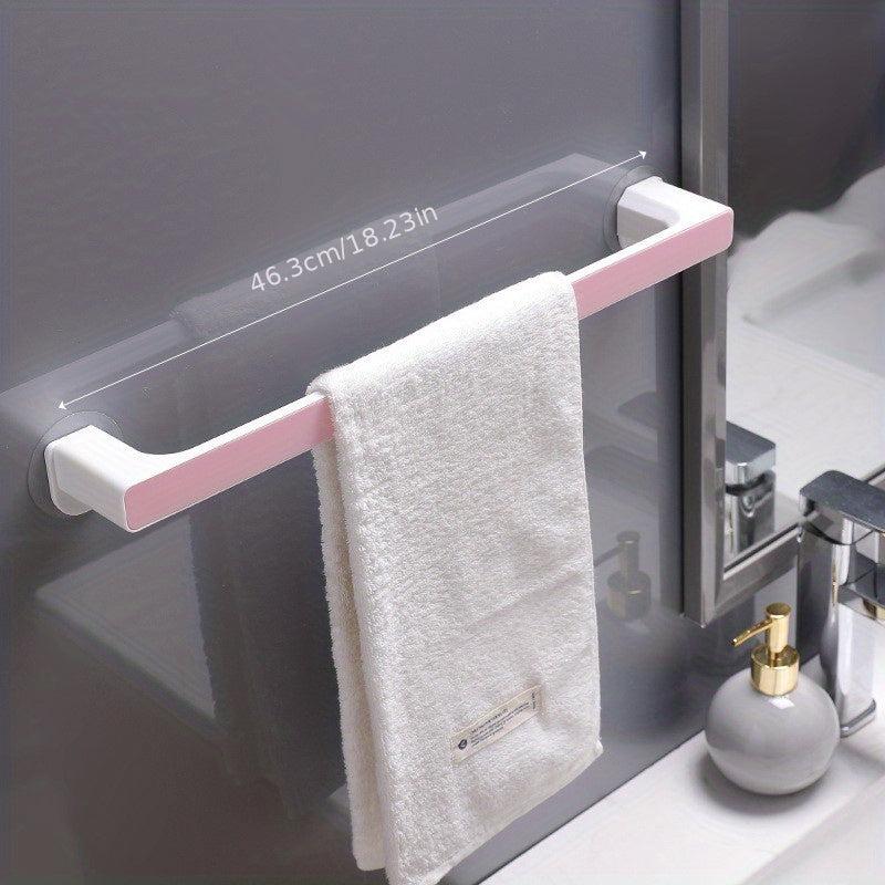 Bathroom Towel Rack Wall Mounted Towel Holder Suction Towel Shelf