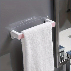 Bathroom Towel Rack Wall Mounted Towel Holder Suction Towel Shelf