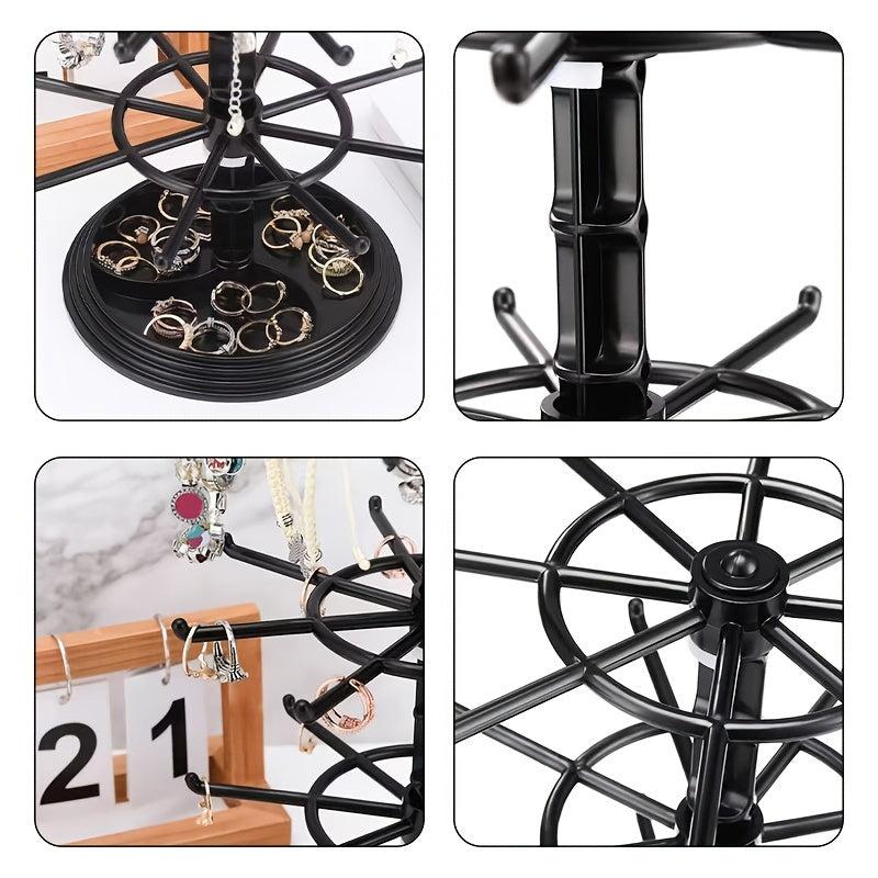 2 Tier Rotatable Jewelry Storage Rack
