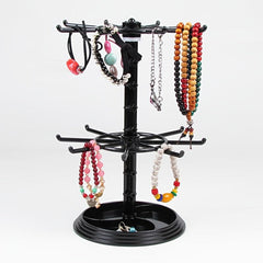 2 Tier Rotatable Jewelry Storage Rack