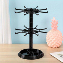 2 Tier Rotatable Jewelry Storage Rack