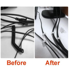 10pcs Self Adhesive Cable Organizer Wire Holder Clips
