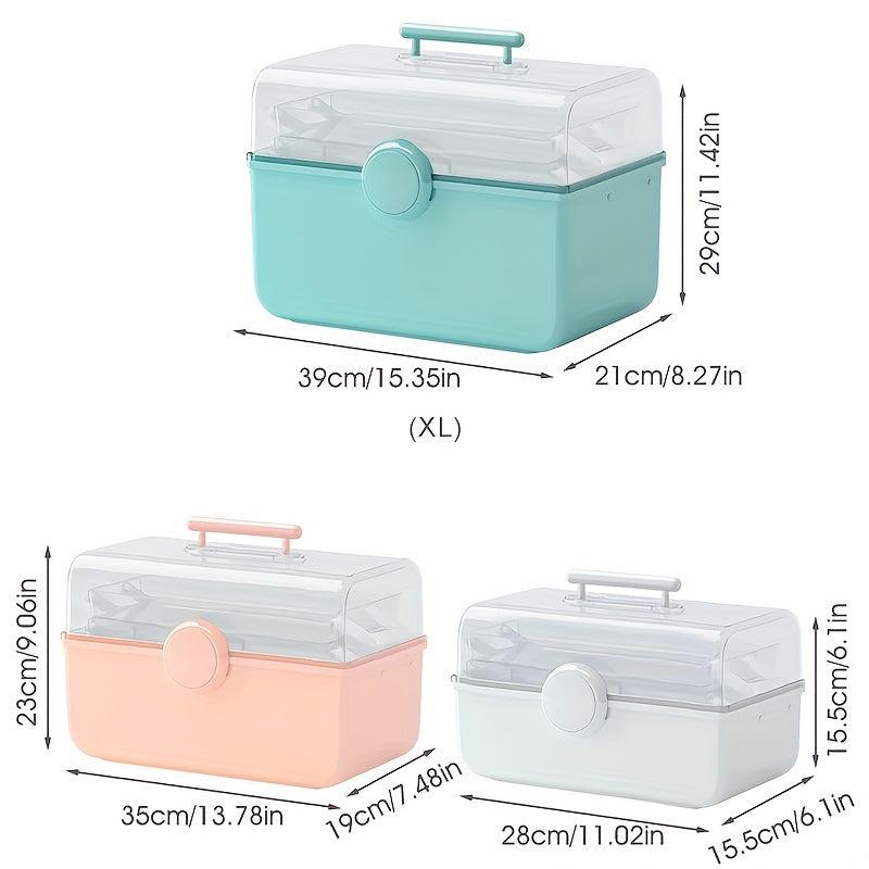 Large Capacity Plastic Medicine and Cosmetic Storage Box