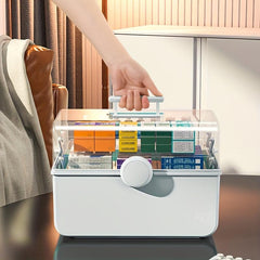 Large Capacity Plastic Medicine and Cosmetic Storage Box