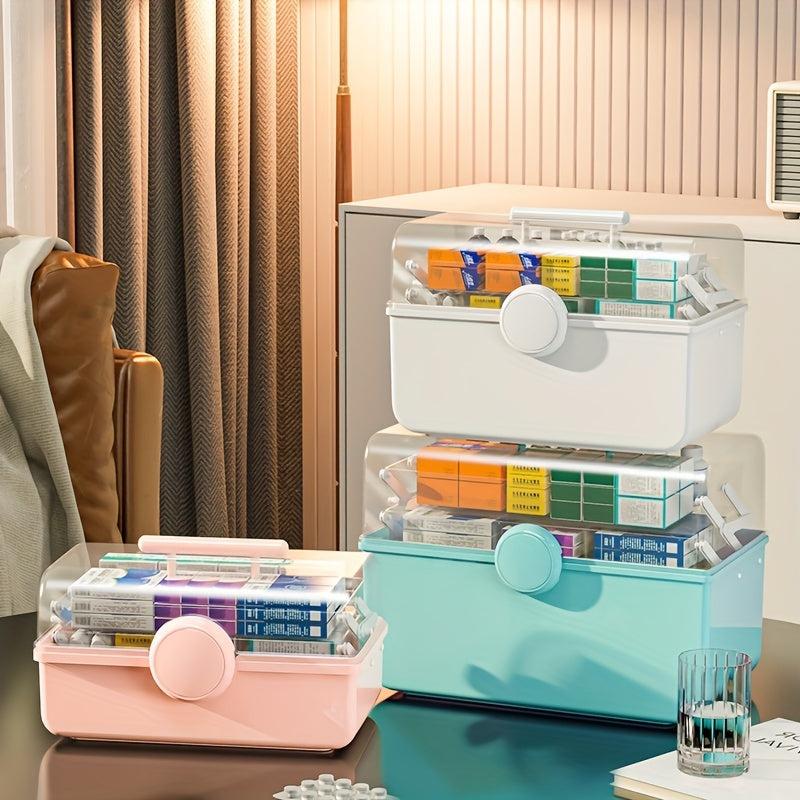 Large Capacity Plastic Medicine and Cosmetic Storage Box