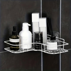 Iron Art Corner Shower Caddy Wall Mounted Bathroom Storage Rack