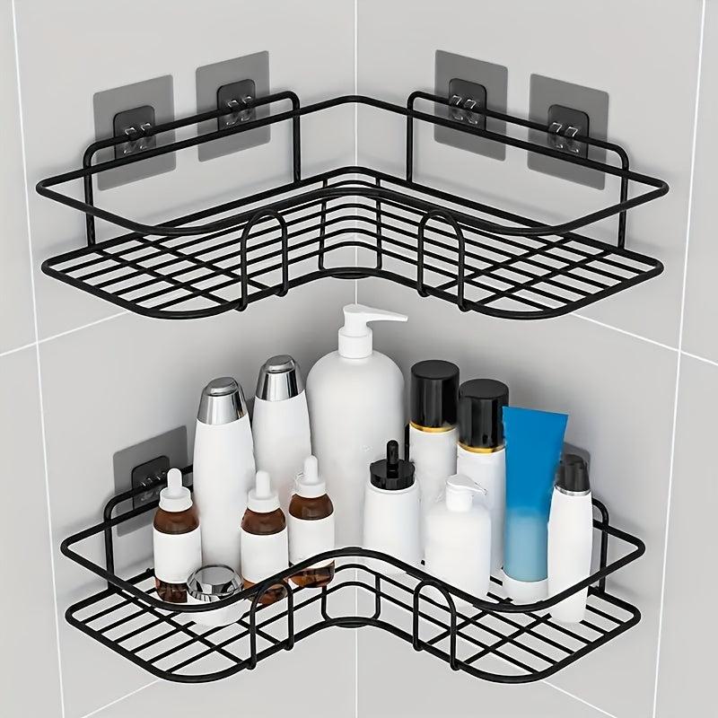 Iron Art Corner Shower Caddy Wall Mounted Bathroom Storage Rack