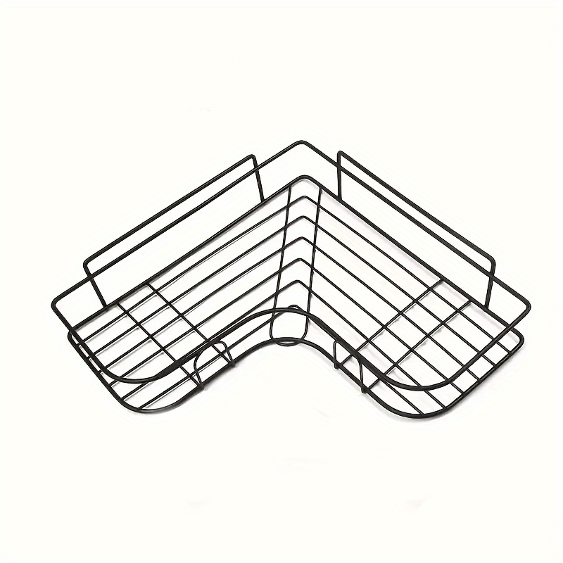 Iron Art Corner Shower Caddy Wall Mounted Bathroom Storage Rack